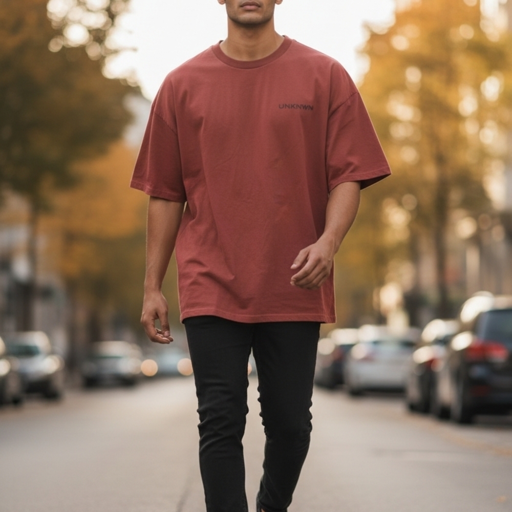 Men's Casual Rust Tee